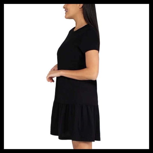 NICOLE MILLER Tiered Dress Black - Picture 3 of 5